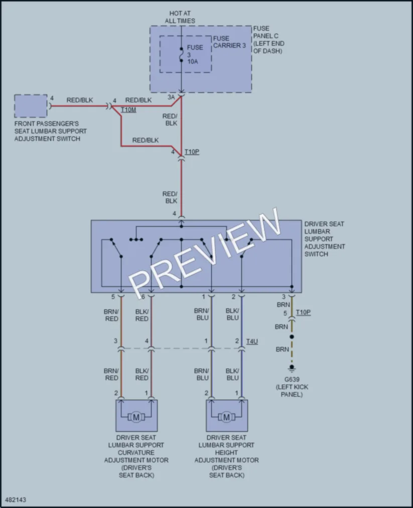 2016 Audi SQ5 Power Seats wiring diagram preview