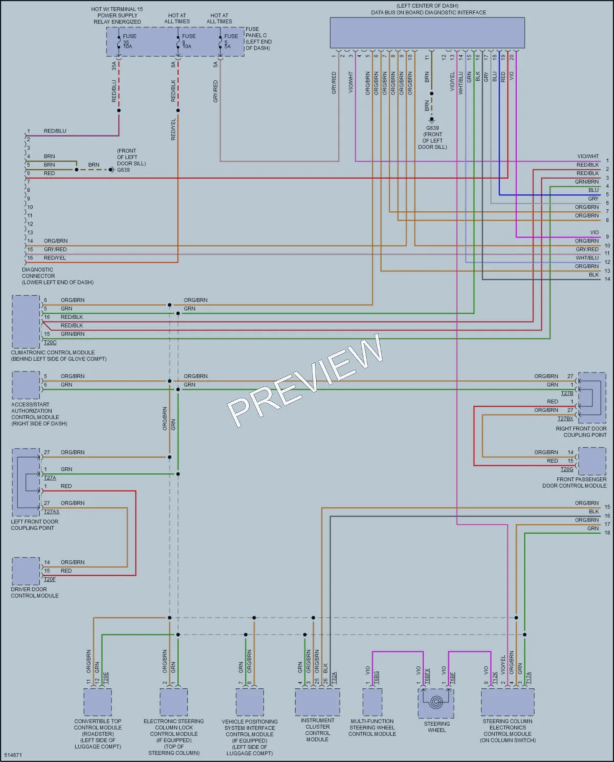 2016 Audi TT Computer Data Lines wiring diagram preview