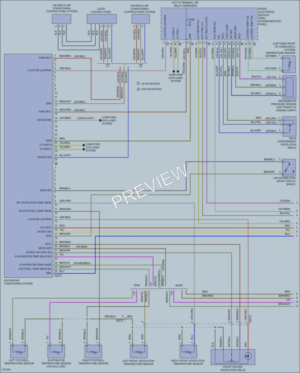 2016 BMW 228i Air Conditioning wiring diagram preview