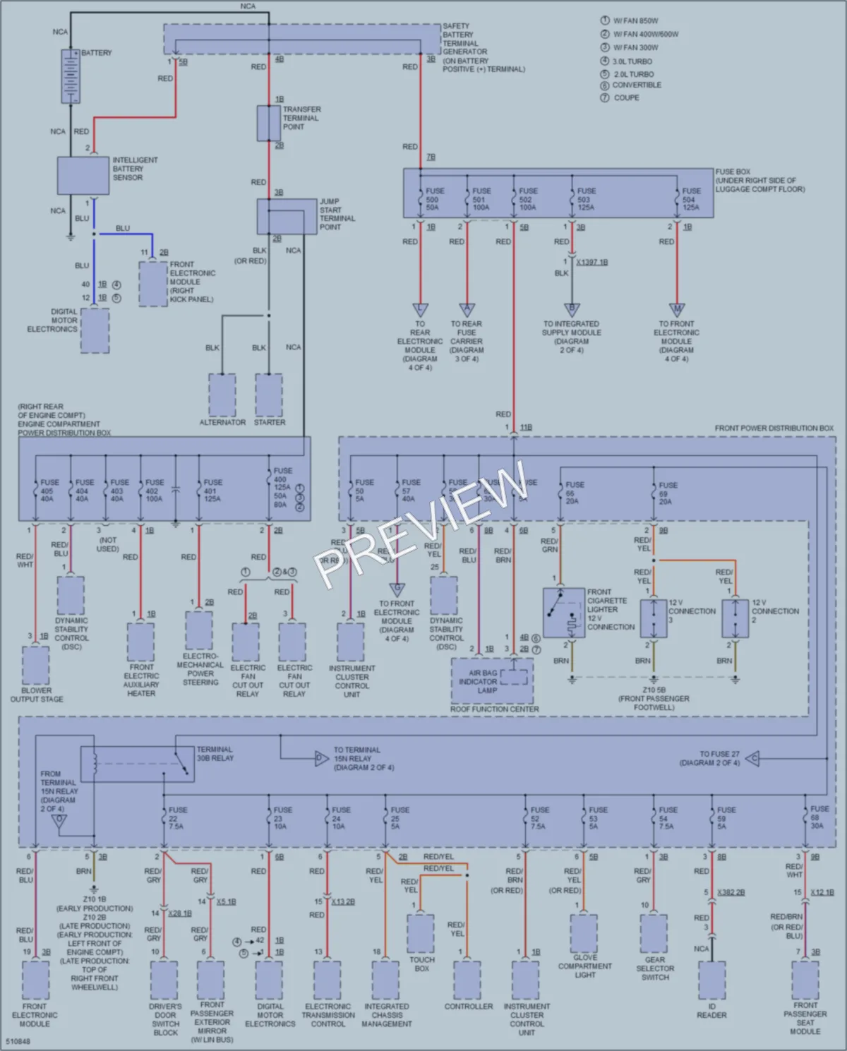 2016 BMW 228i Power Distribution wiring diagram preview