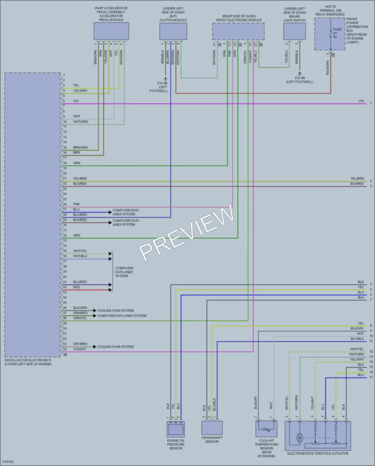 2016 BMW 340i Engine Performance wiring diagram preview