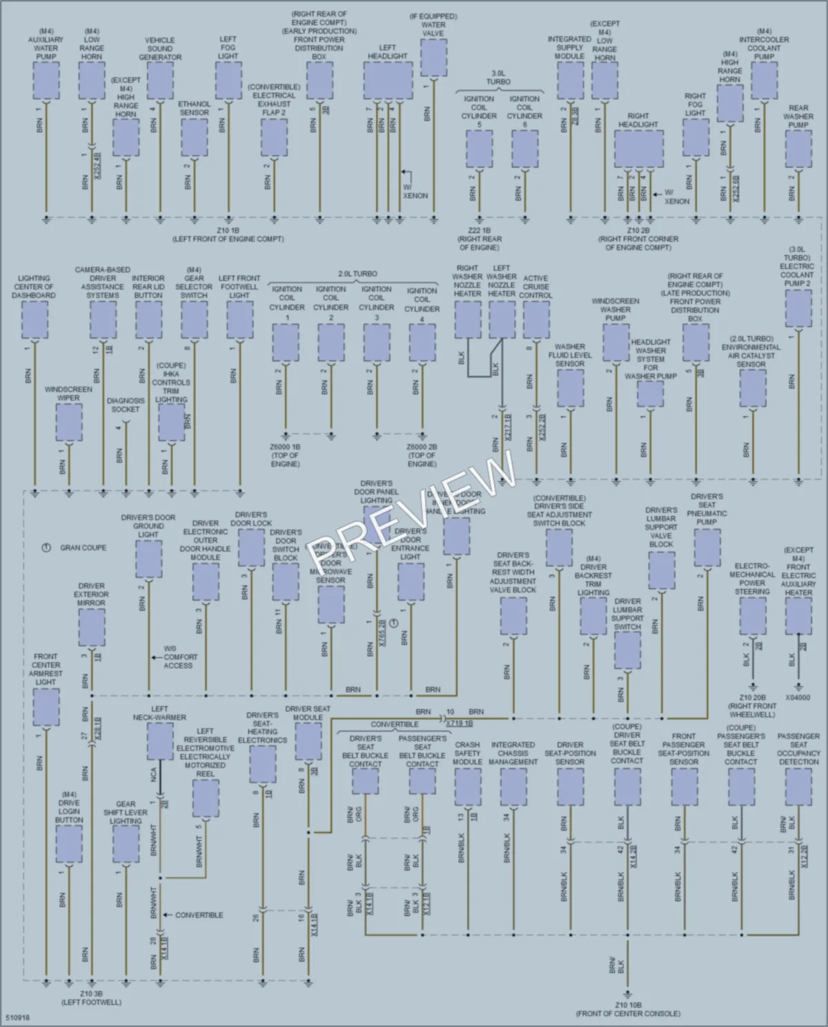 2016 BMW 435iGranCoupe Ground Distribution wiring diagram preview