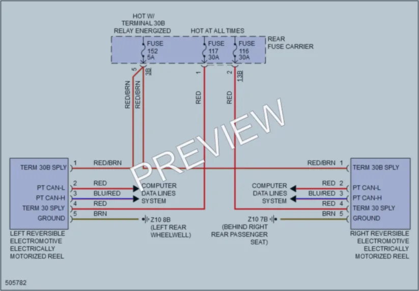 2016 BMW 435iGranCoupe Passive Restraints wiring diagram preview
