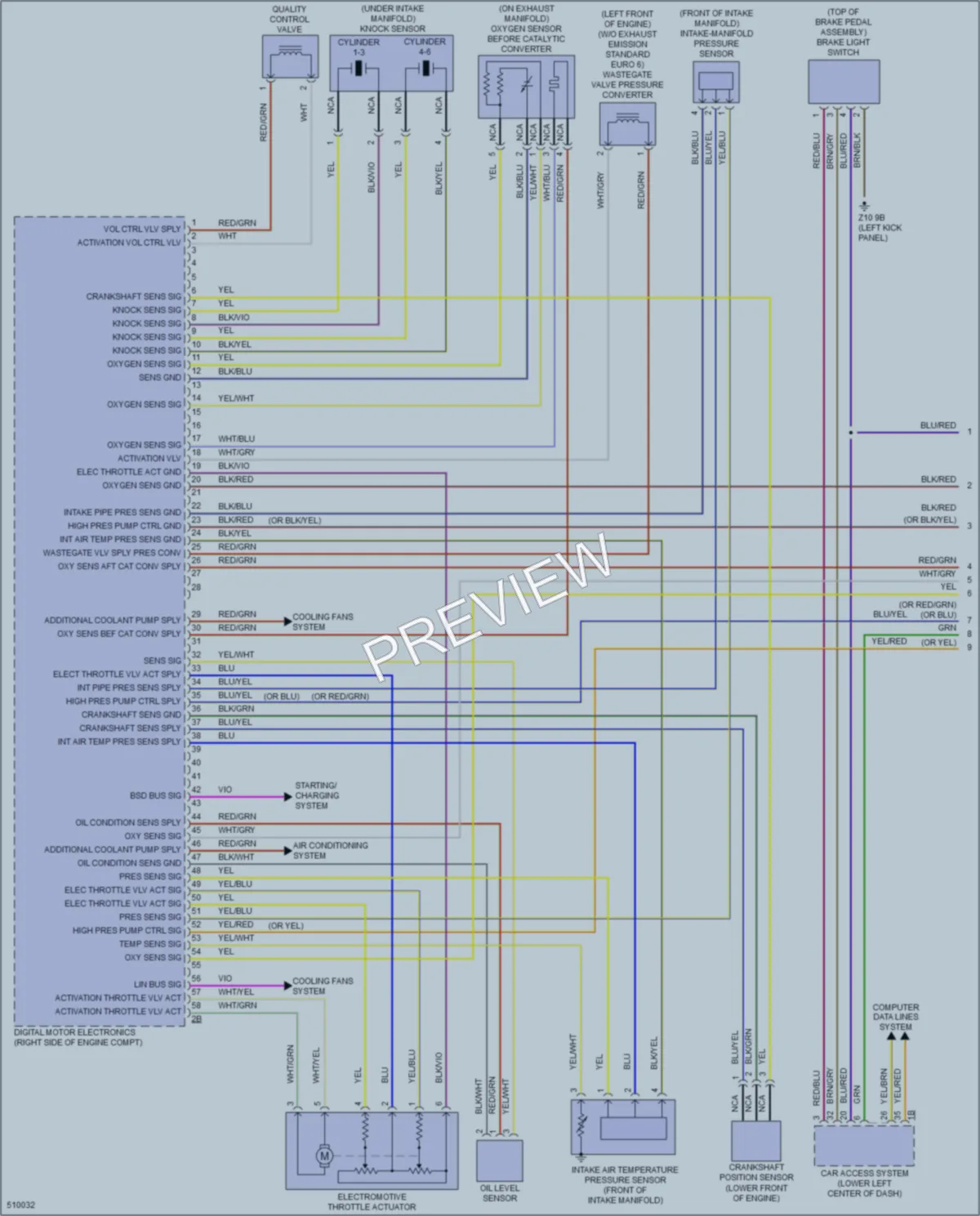 2016 BMW 640i Engine Performance wiring diagram preview