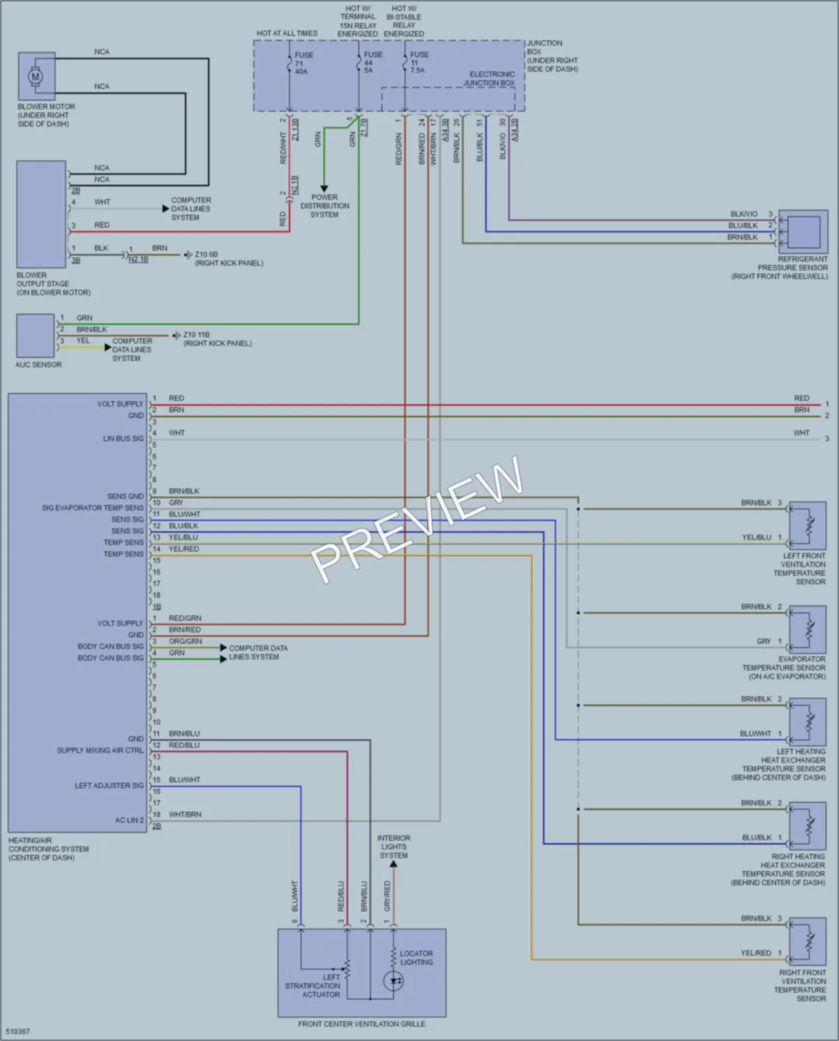 2016 BMW 640iGranCoupe Air Conditioning wiring diagram preview