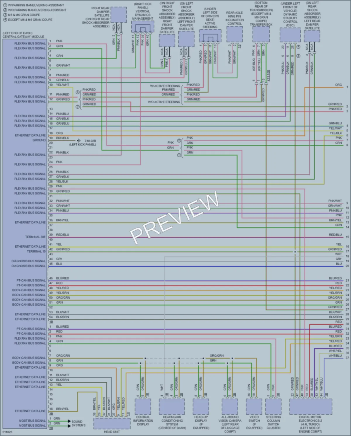 2016 BMW 640iGranCoupe Computer Data Lines wiring diagram preview