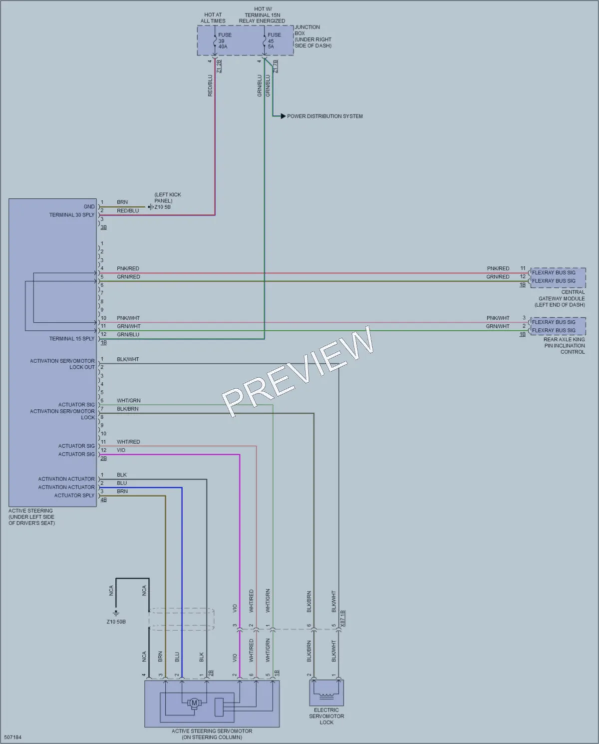 2016 BMW 650iGranCoupe Electronic Power Steering wiring diagram preview