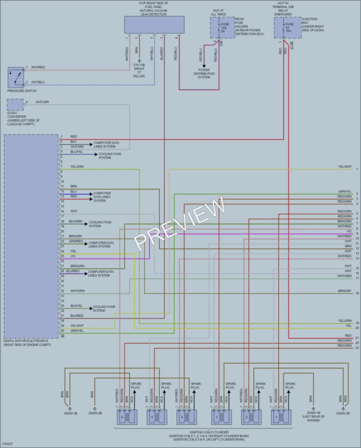 2016 BMW 650iGranCoupe Engine Performance wiring diagram preview