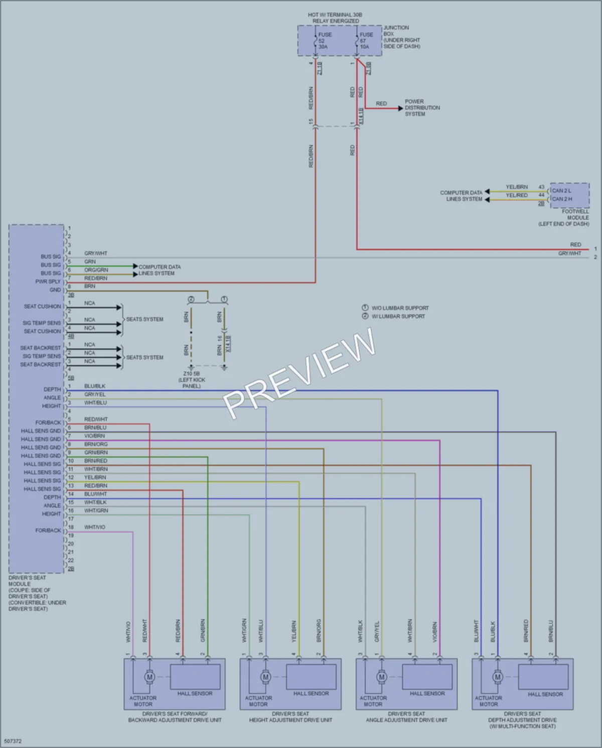2016 BMW 650iGranCoupe Memory Systems wiring diagram preview
