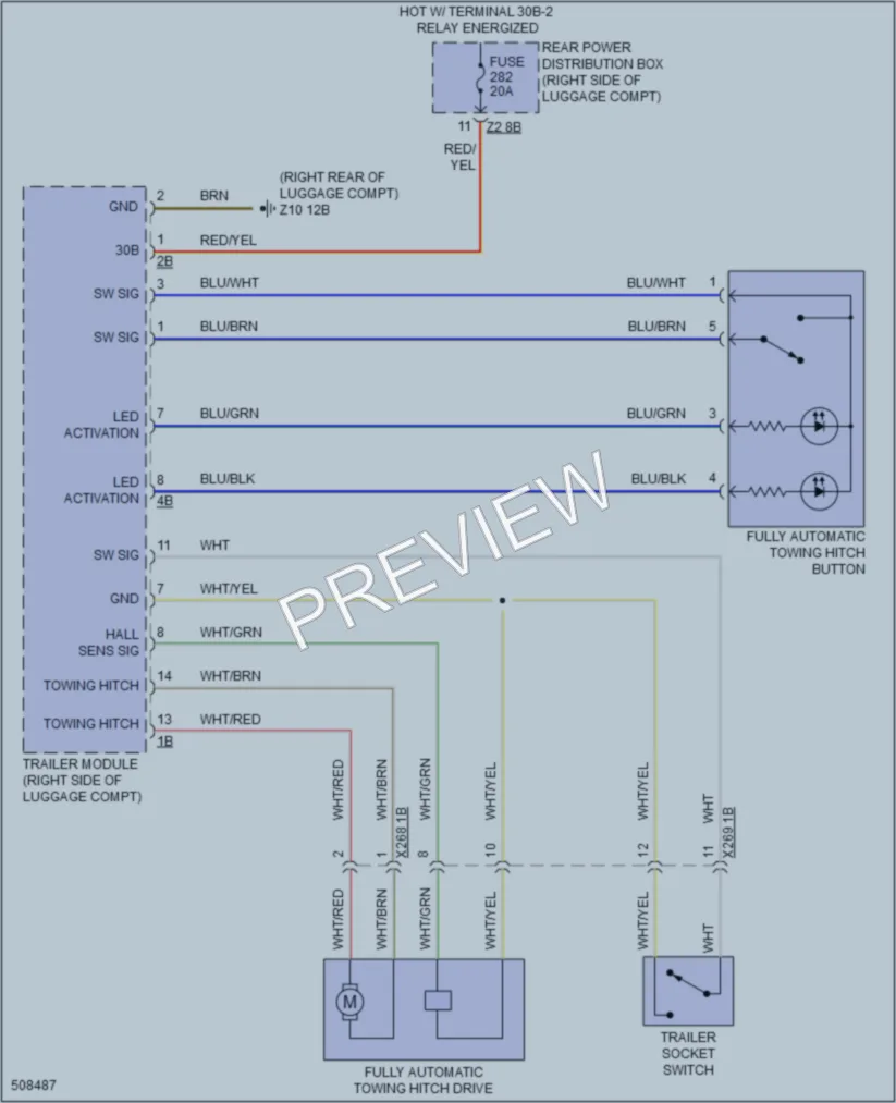 2016 BMW 740i Active Bodyworks wiring diagram preview