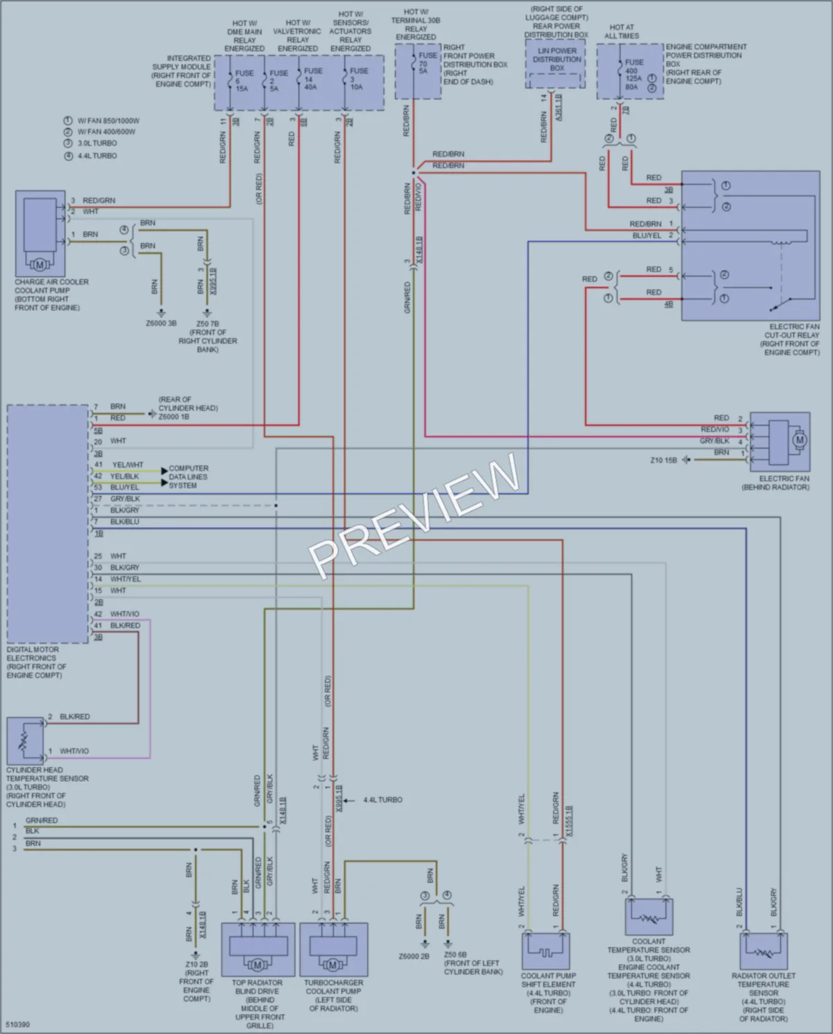 2016 BMW 740i Air Conditioning wiring diagram preview