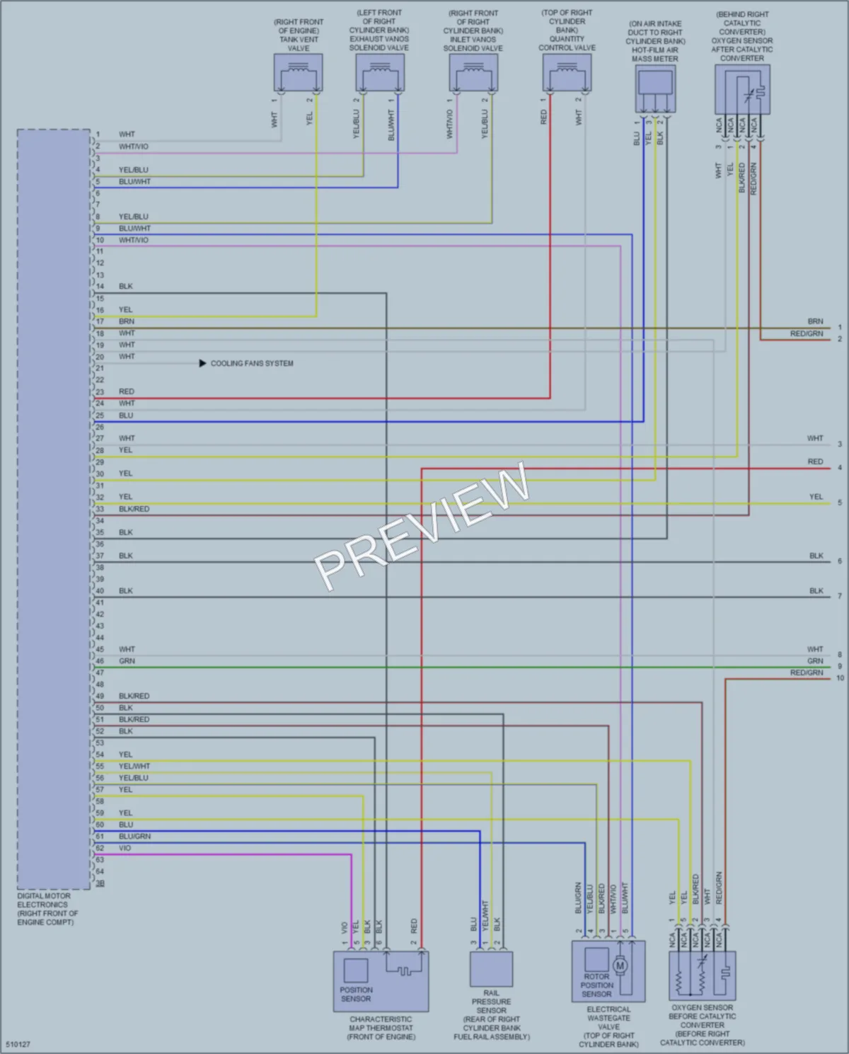 2016 BMW 750Li Engine Performance wiring diagram preview