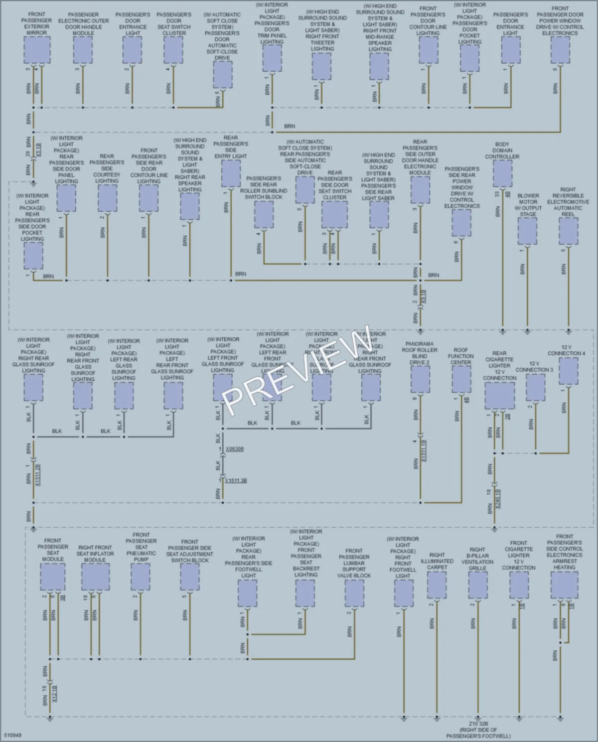 2016 BMW 750Li Ground Distribution wiring diagram preview