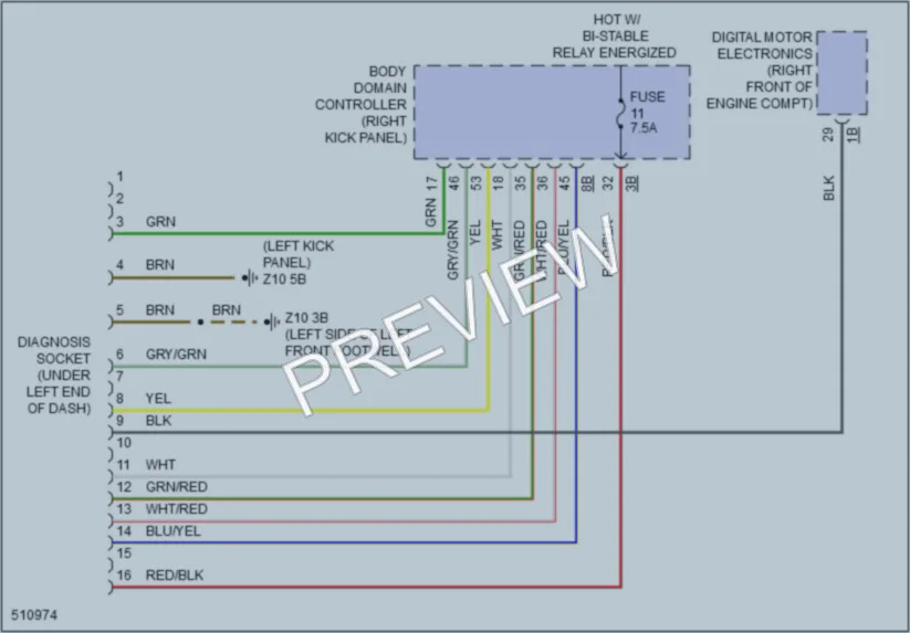 2016 BMW 750i Computer Data Lines wiring diagram preview