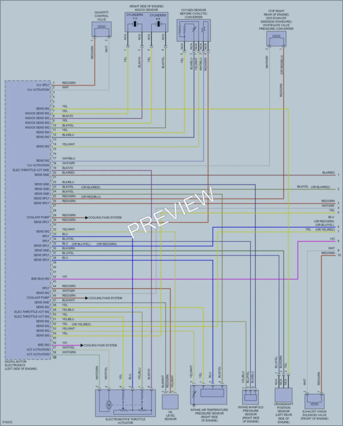 2016 BMW ActiveHybrid5 Engine Performance wiring diagram preview