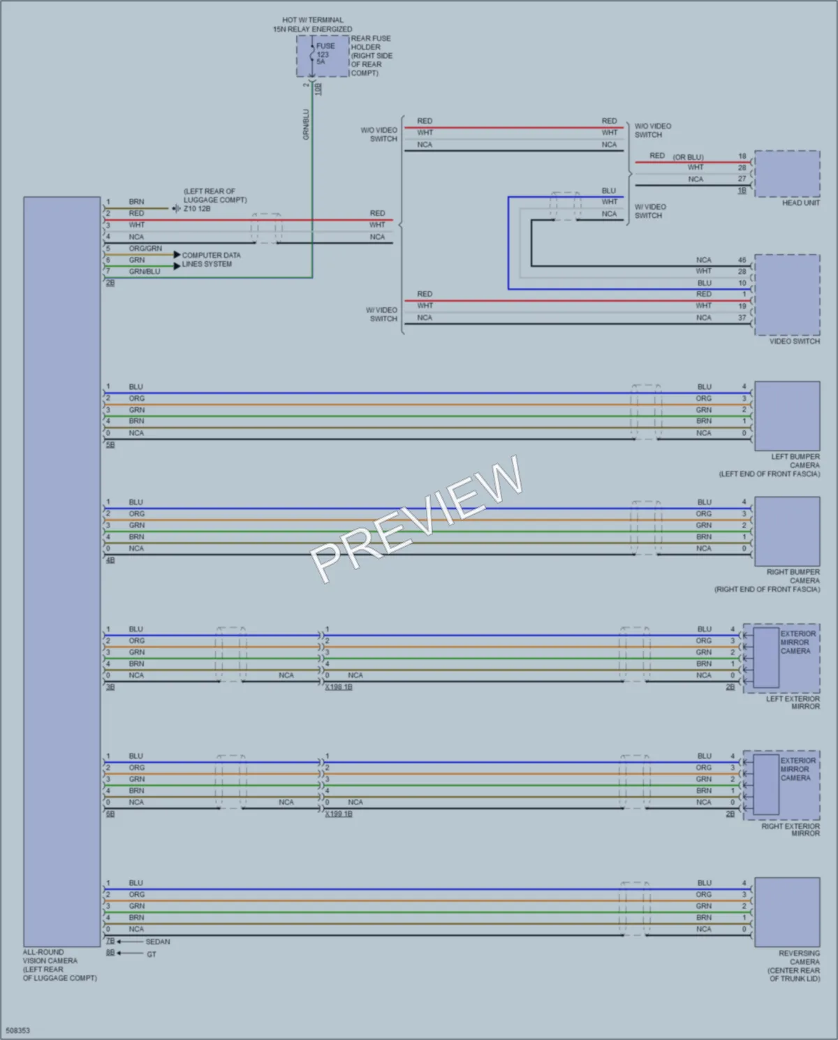 2016 BMW ActiveHybrid5 Navigation wiring diagram preview