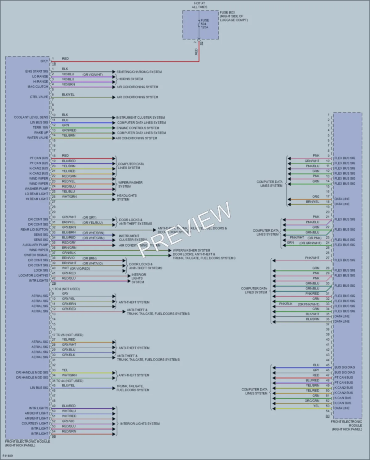 2016 BMW M4 Body Control Modules wiring diagram preview