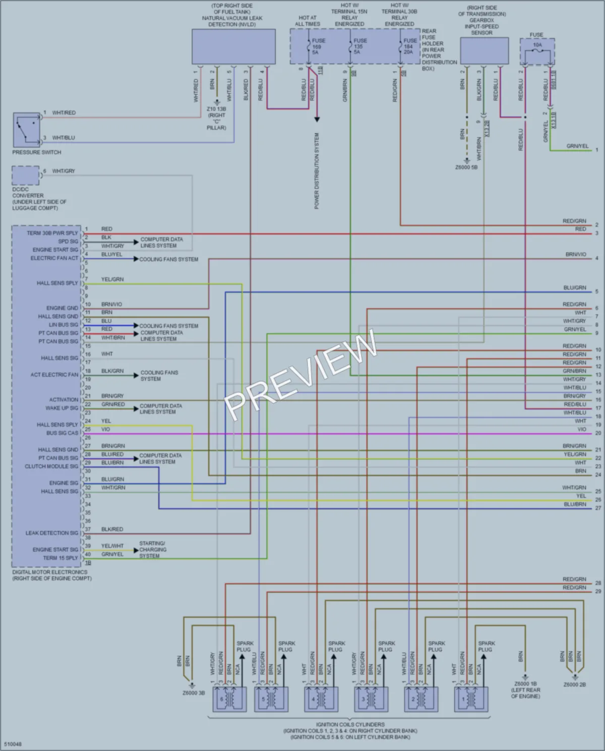 2016 BMW M6GranCoupe Engine Performance wiring diagram preview