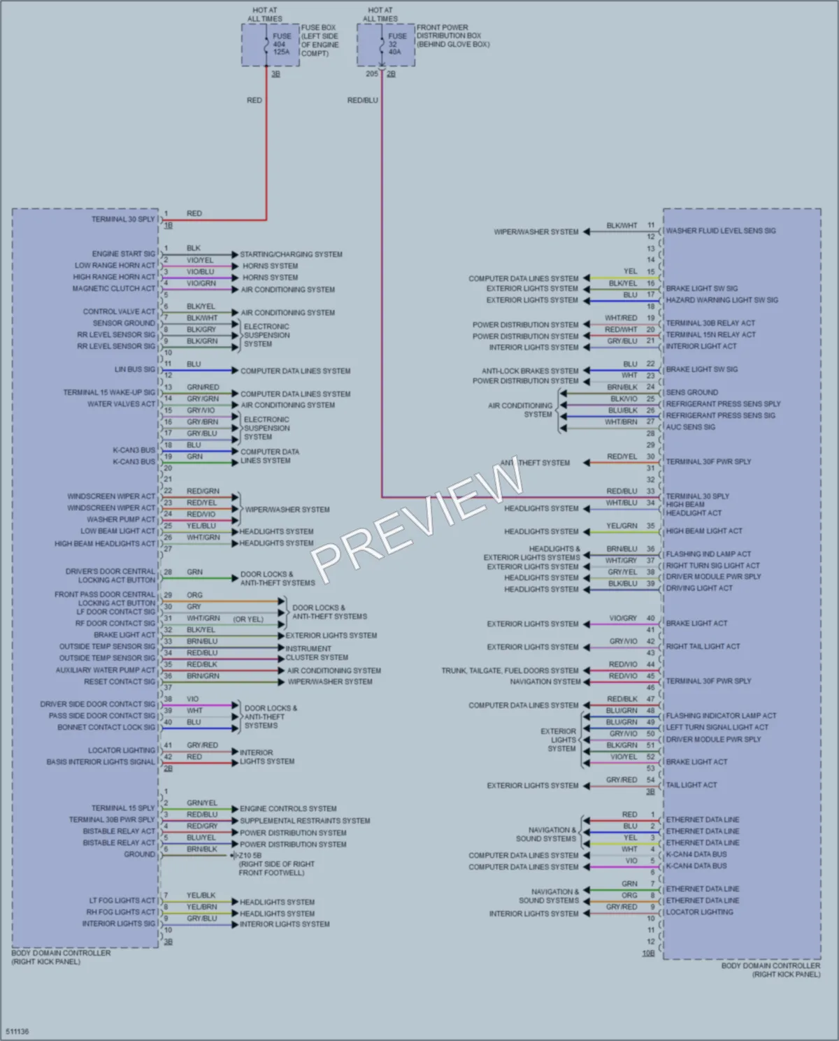 2016 BMW X1 Body Control Modules wiring diagram preview