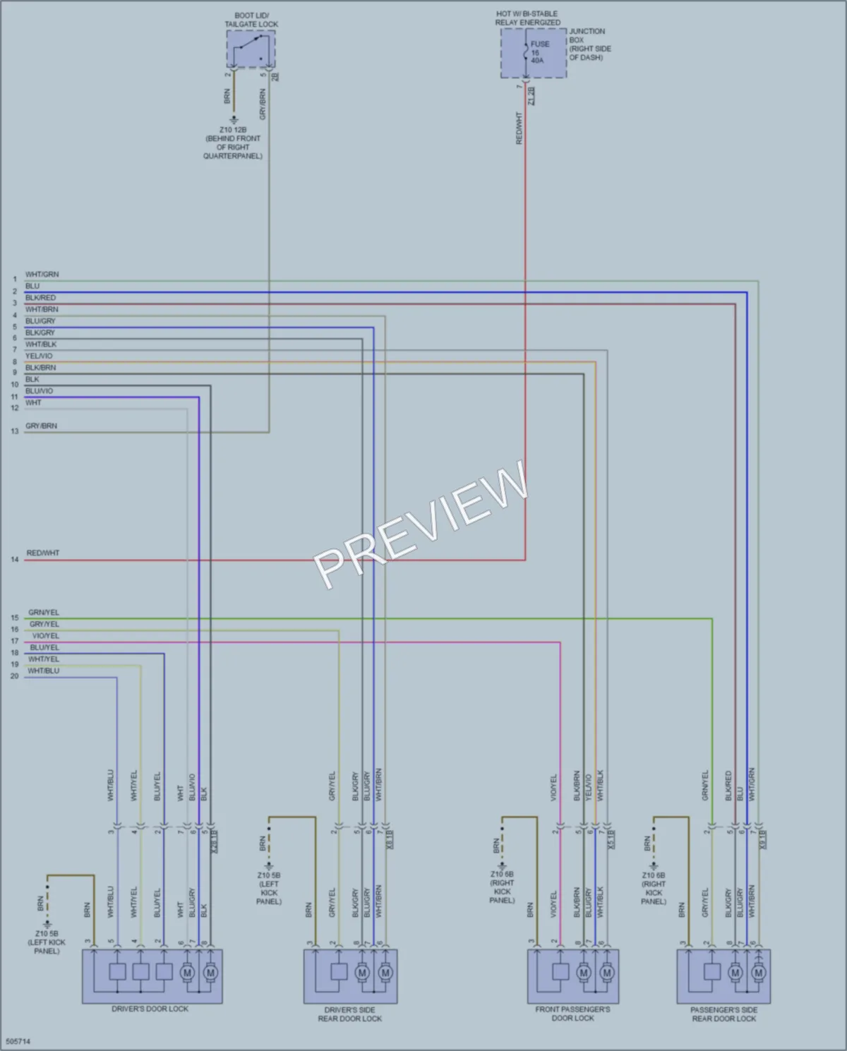 2016 BMW X3 Anti Theft wiring diagram preview