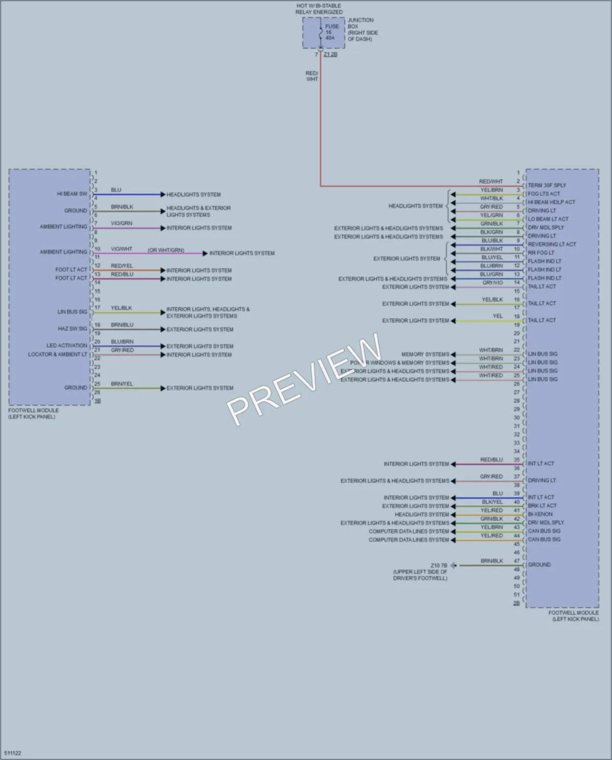 2016 BMW X3 Body Control Modules wiring diagram preview