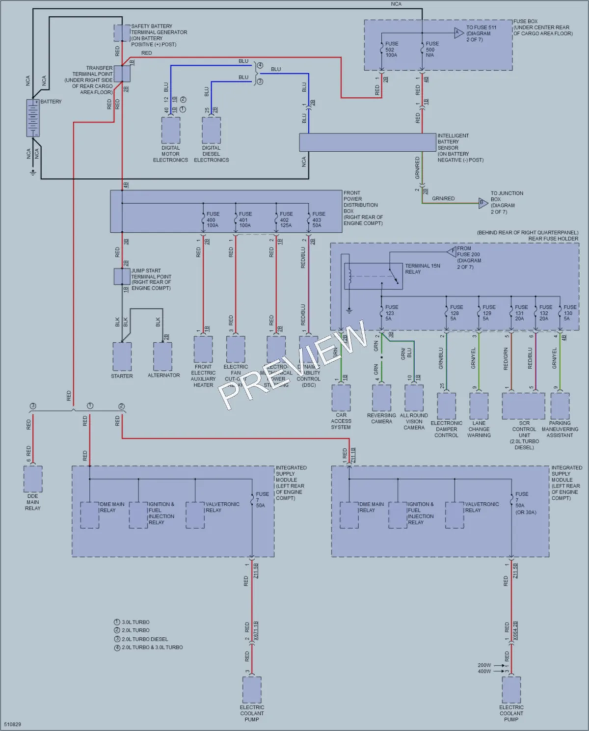 2016 BMW X3 Power Distribution wiring diagram preview
