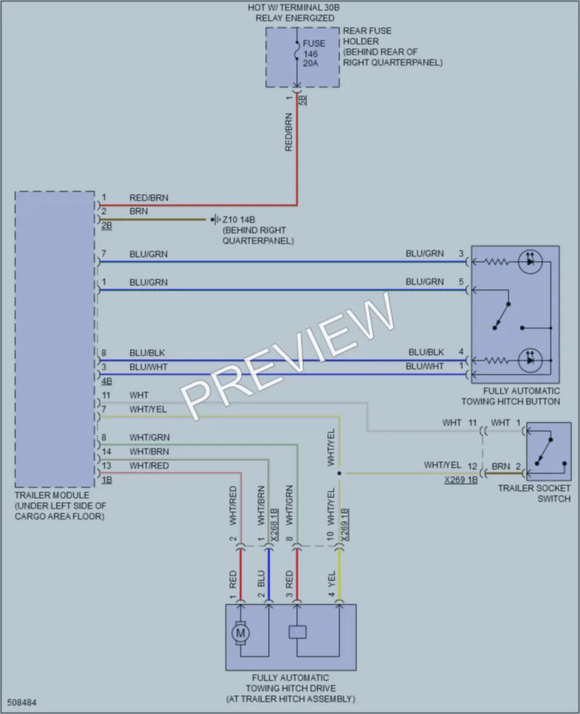 2016 BMW X4 Active Bodyworks wiring diagram preview