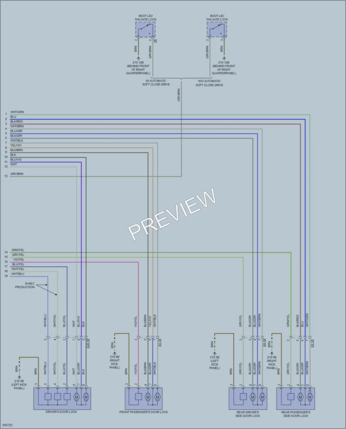 2016 BMW X4 Anti Theft wiring diagram preview