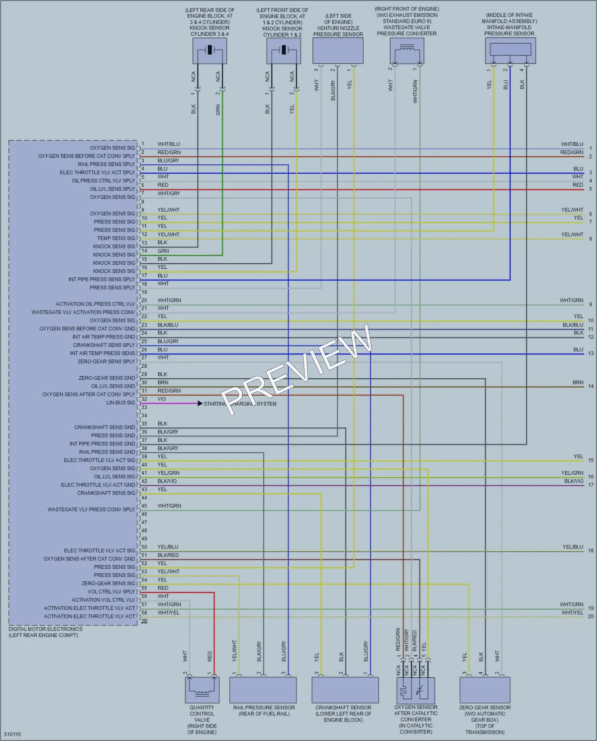 2016 BMW X4 Engine Performance wiring diagram preview