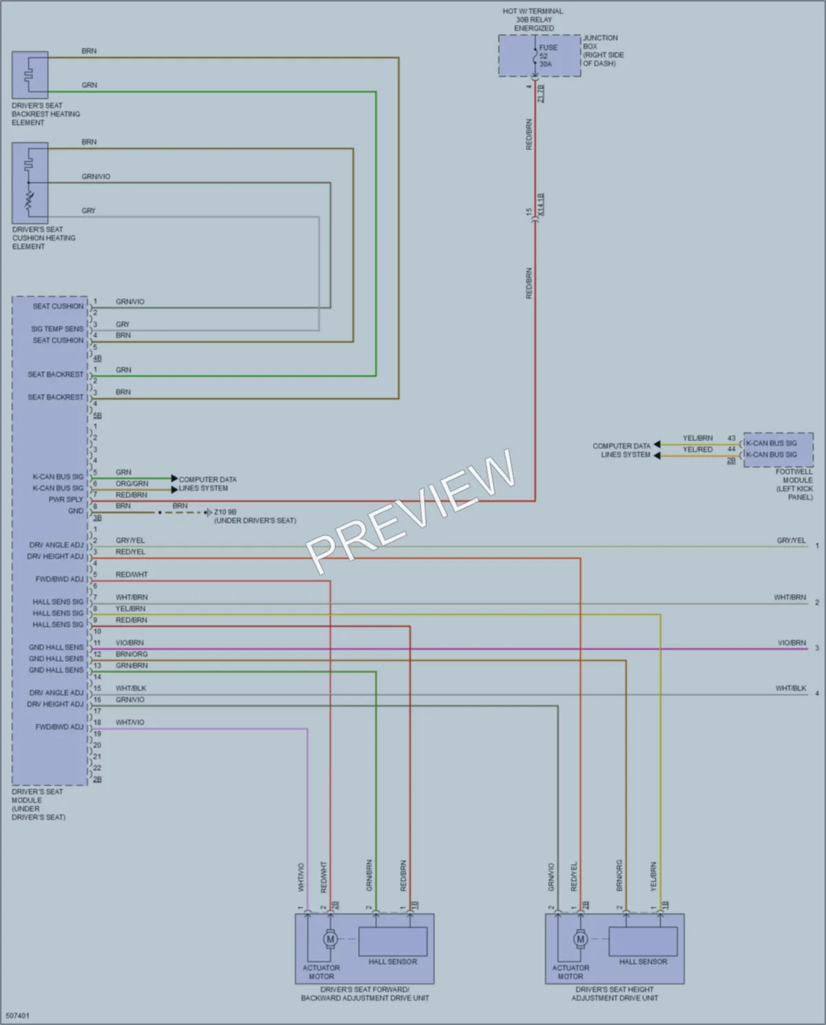 2016 BMW X4 Memory Systems wiring diagram preview
