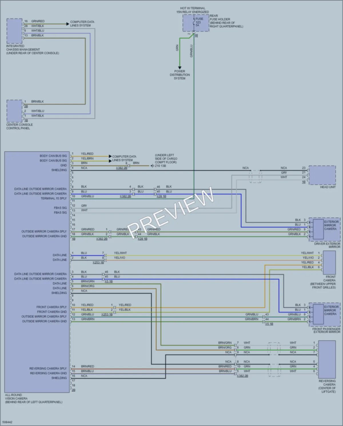 2016 BMW X4 Navigation wiring diagram preview