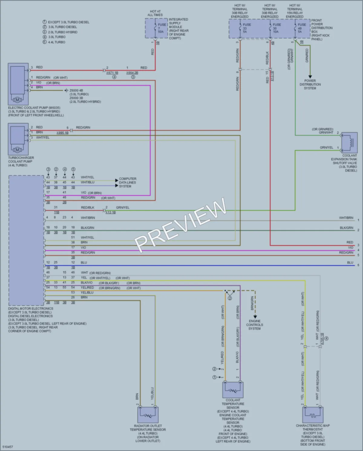 2016 BMW X5 Cooling Fan wiring diagram preview