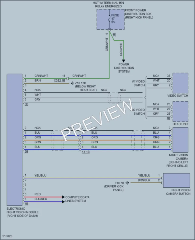 2016 BMW X5 Instrument Cluster wiring diagram preview
