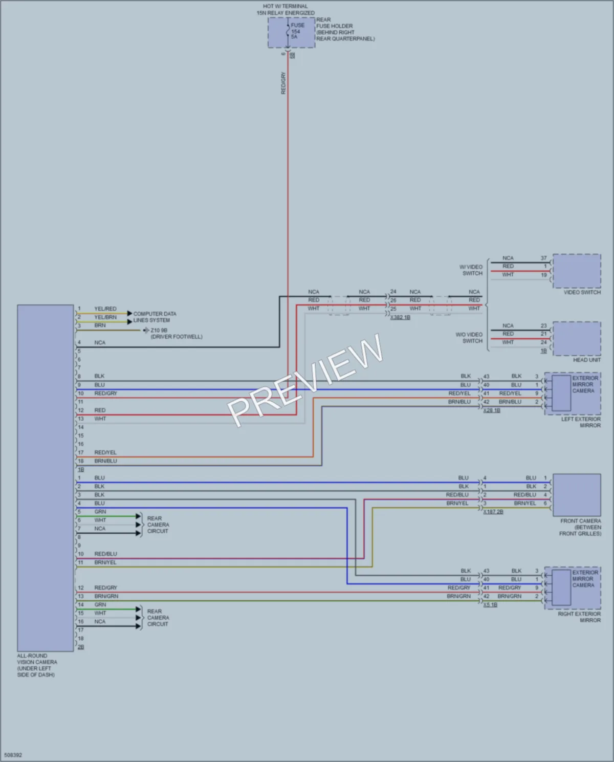 2016 BMW X5 Navigation wiring diagram preview