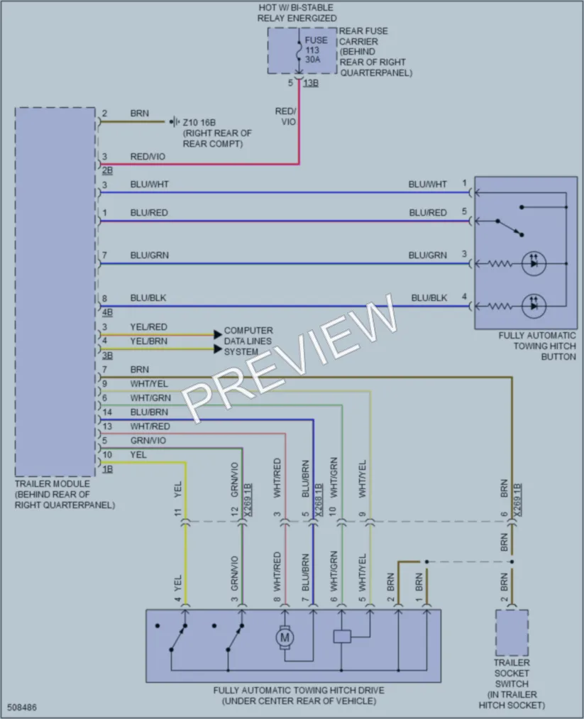 2016 BMW X6 Active Bodyworks wiring diagram preview