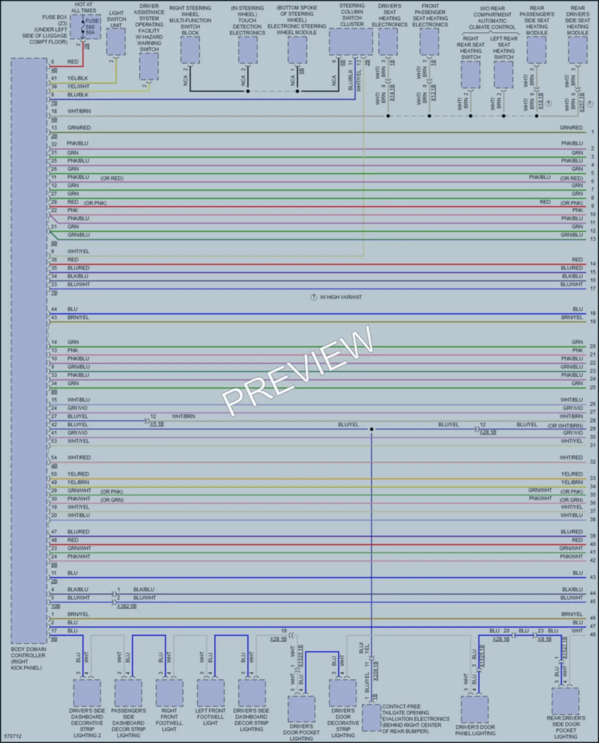 2016 BMW X6M Computer Data Lines wiring diagram preview