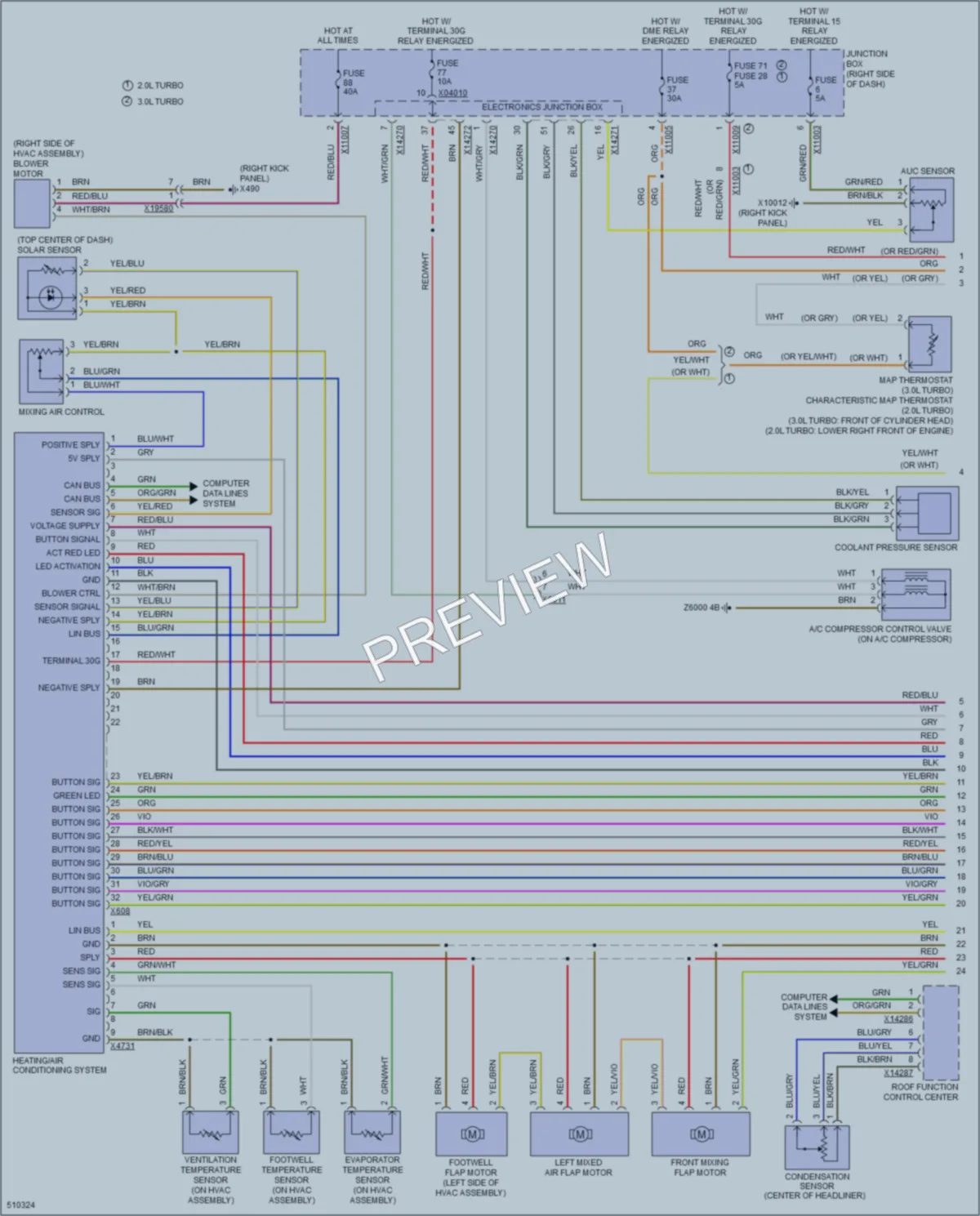 2016 BMW Z4 Air Conditioning wiring diagram preview