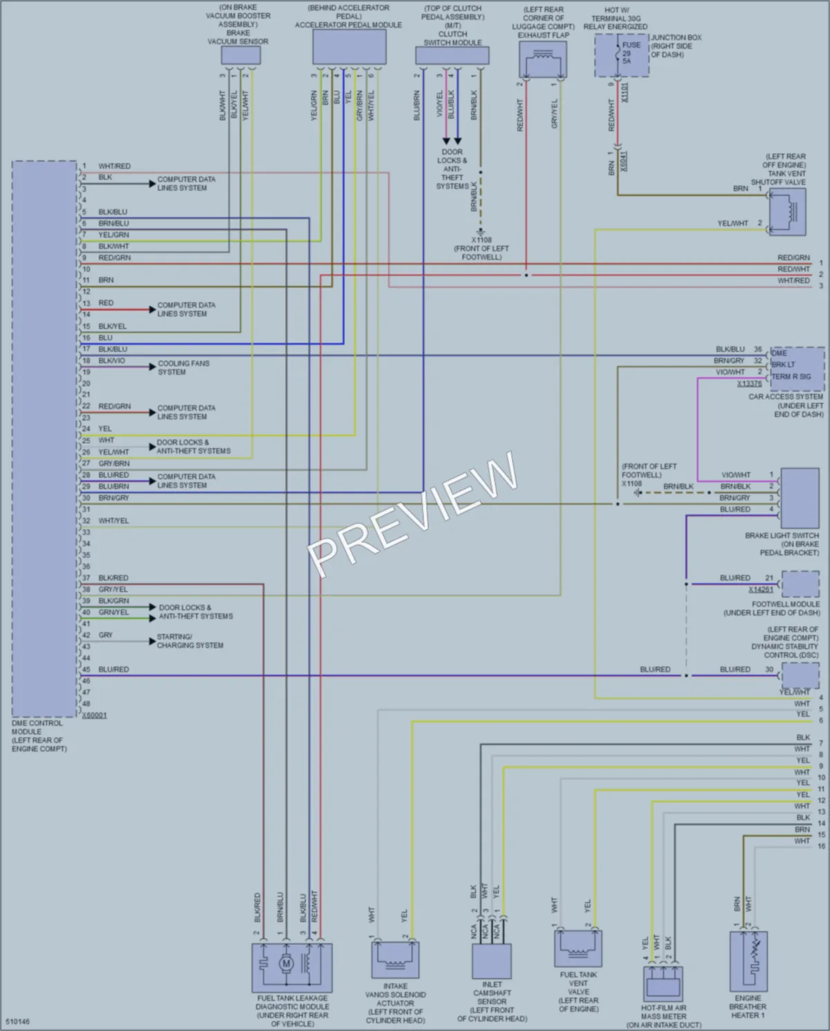 2016 BMW Z4 Engine Performance wiring diagram preview