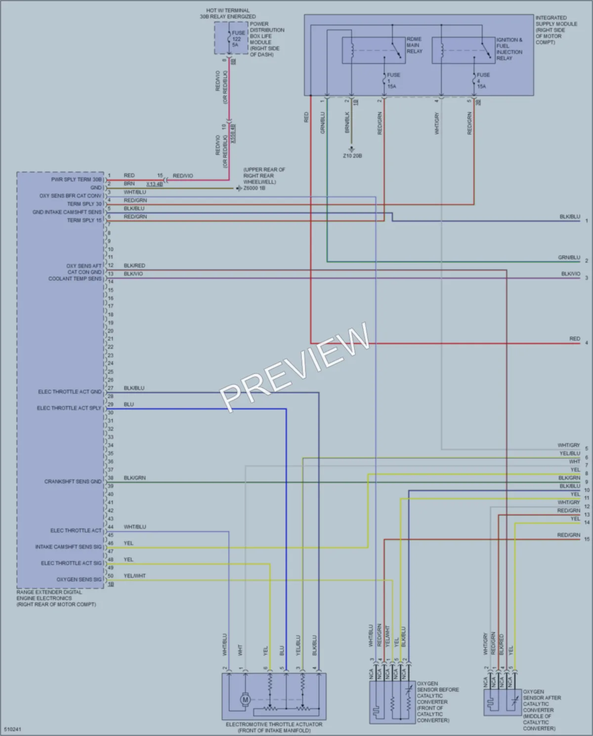 2016 BMW i3 Engine Performance wiring diagram preview