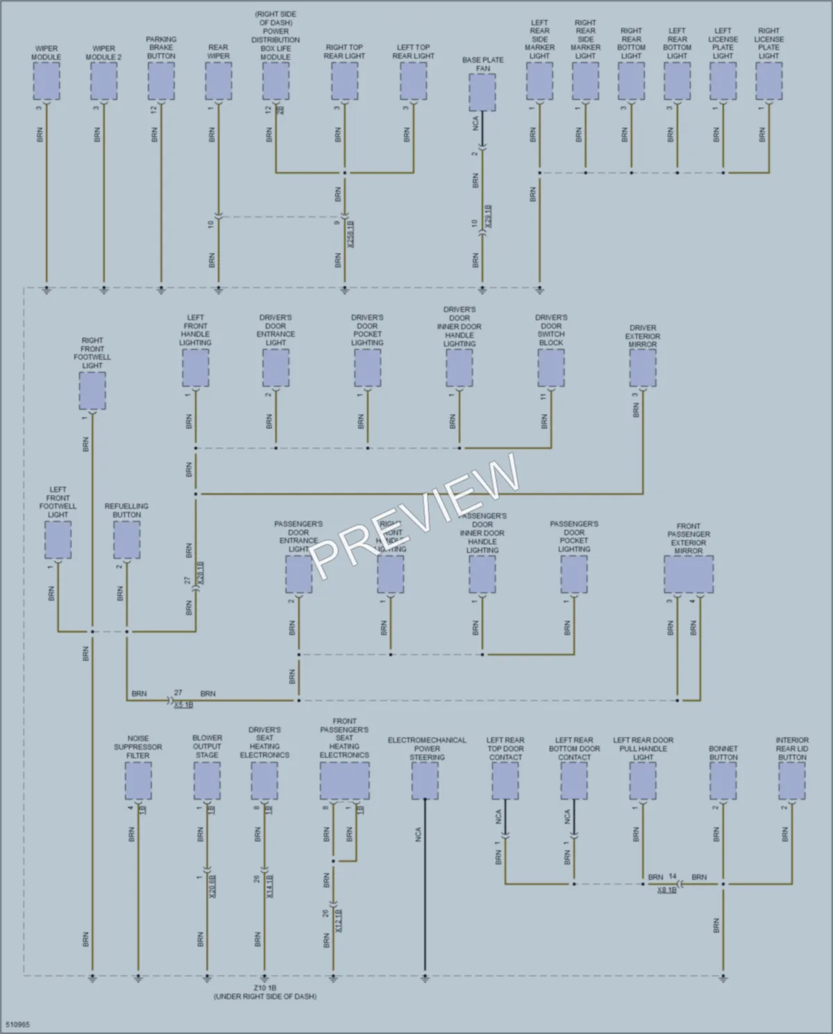 2016 BMW i3 Ground Distribution wiring diagram preview