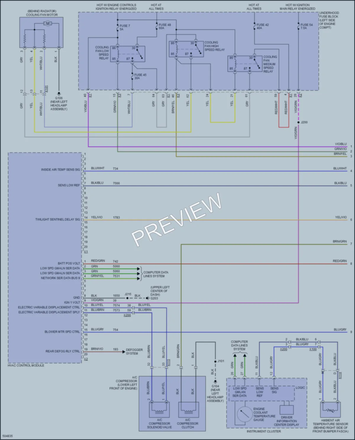 2016 Buick Cascada Air Conditioning wiring diagram preview