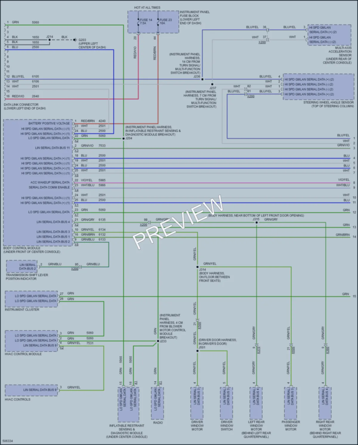 2016 Buick Cascada Computer Data Lines wiring diagram preview