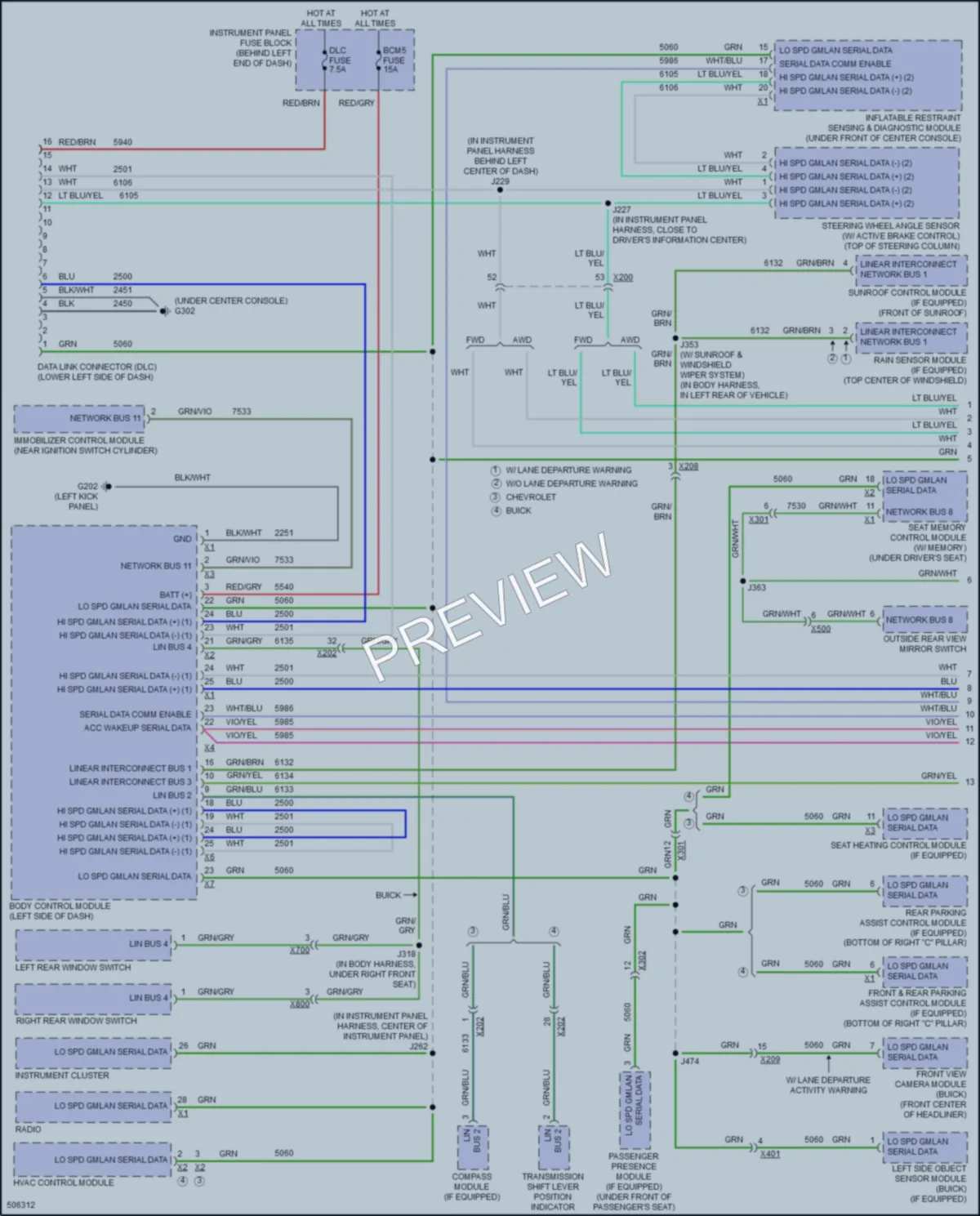2016 Buick Encore Computer Data Lines wiring diagram preview