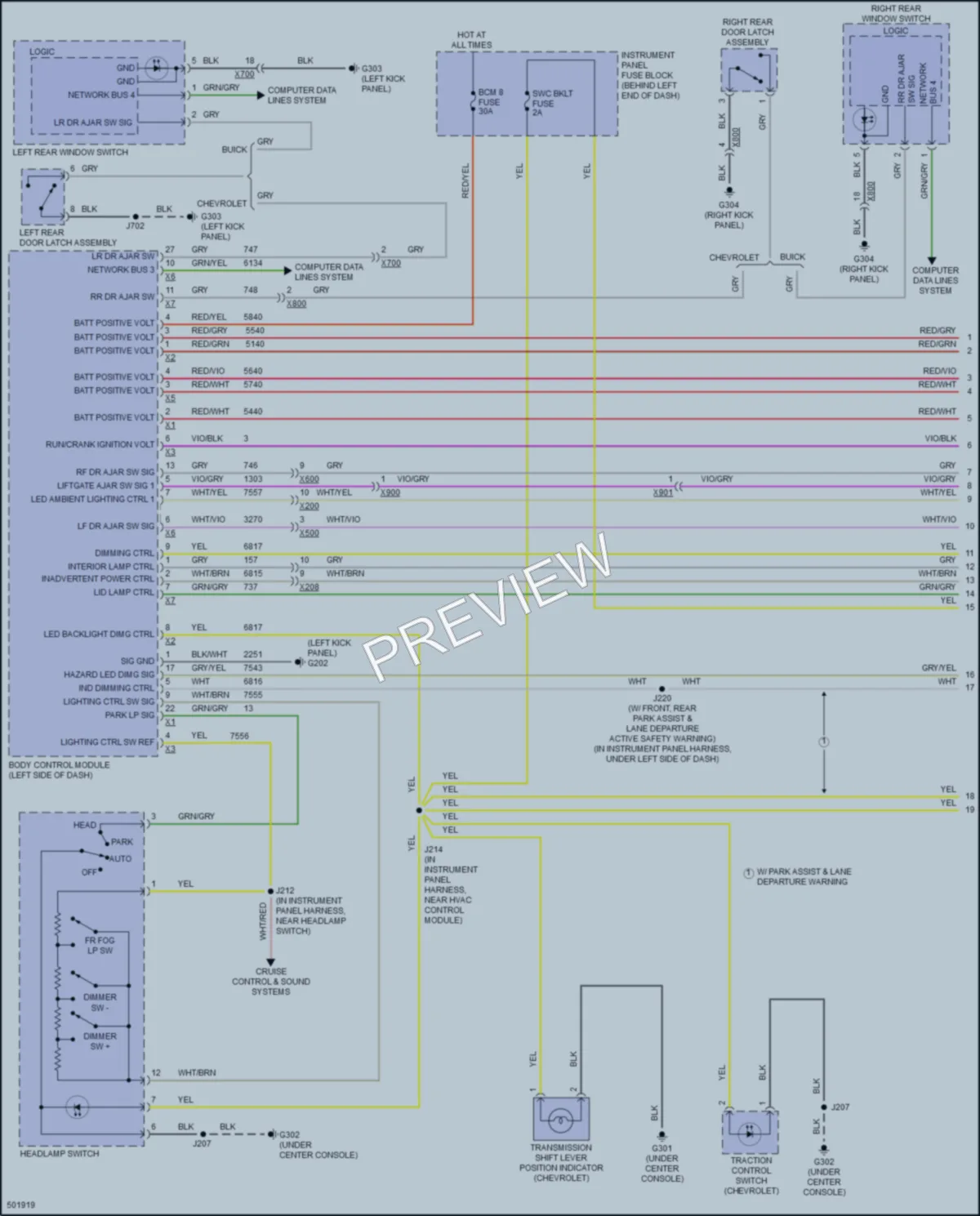 2016 Buick Encore Interior Lights wiring diagram preview