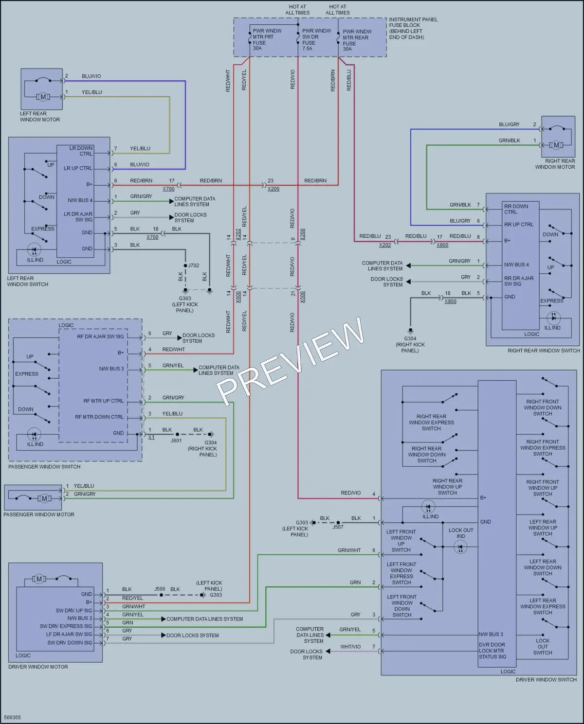 2016 Buick Encore Power Windows wiring diagram preview