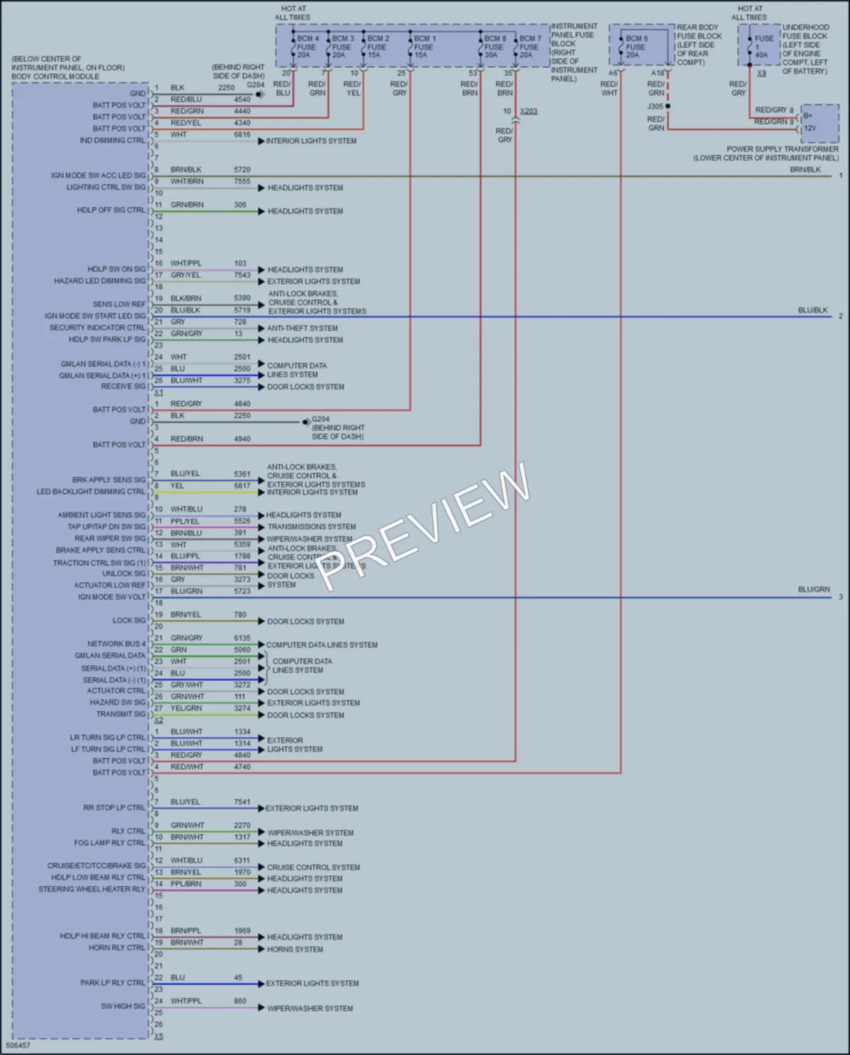 2016 Buick Envision Body Control Modules wiring diagram preview