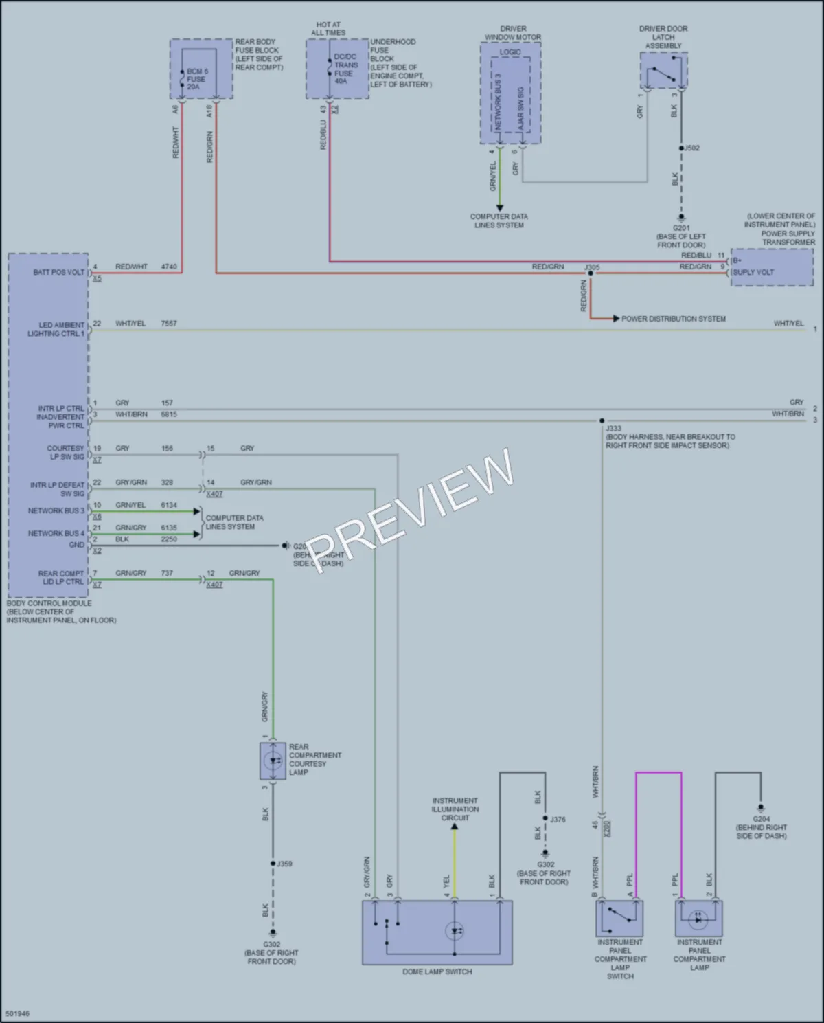 2016 Buick Envision Interior Lights wiring diagram preview