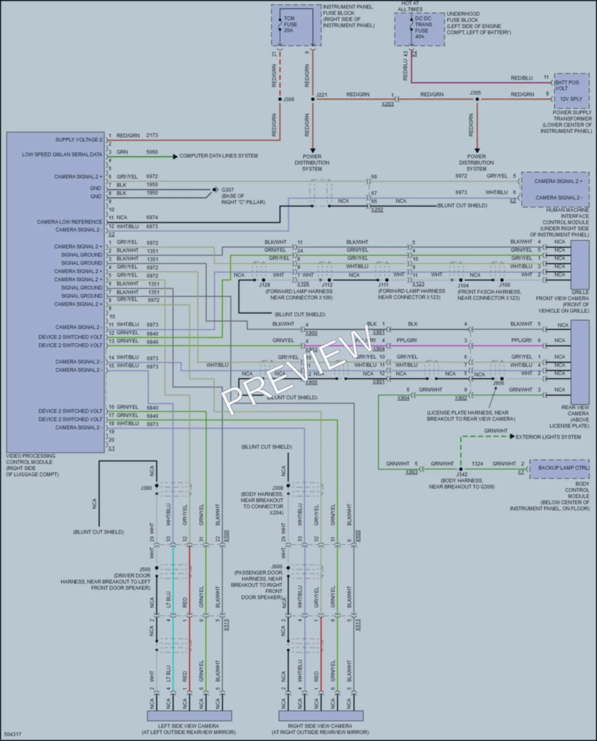 2016 Buick Envision Navigation wiring diagram preview