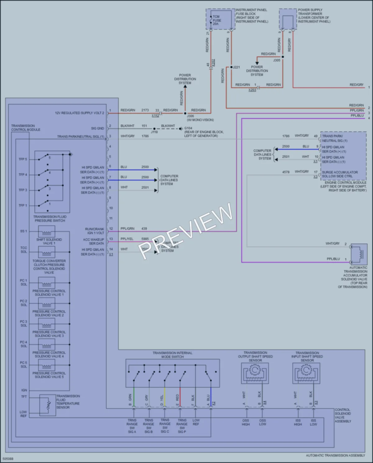 2016 Buick Envision Transmission wiring diagram preview
