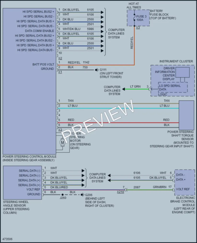 2016 Buick Regal Electronic Power Steering wiring diagram preview